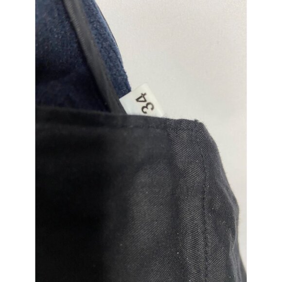 Men's St. Croix Pants Blue 34" Waist Made In Italy, Wool Blend - Picture 3 of 13